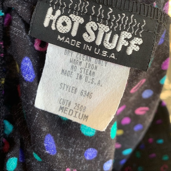 Vintage 80s90s confetti lounger pants high waist - Picture 4 of 4